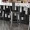 Flash Furniture Clear Coat Metal Bar Stool & Black Poly Seat XU-DG-TP001B-30-PL1B-GG - alternate 5